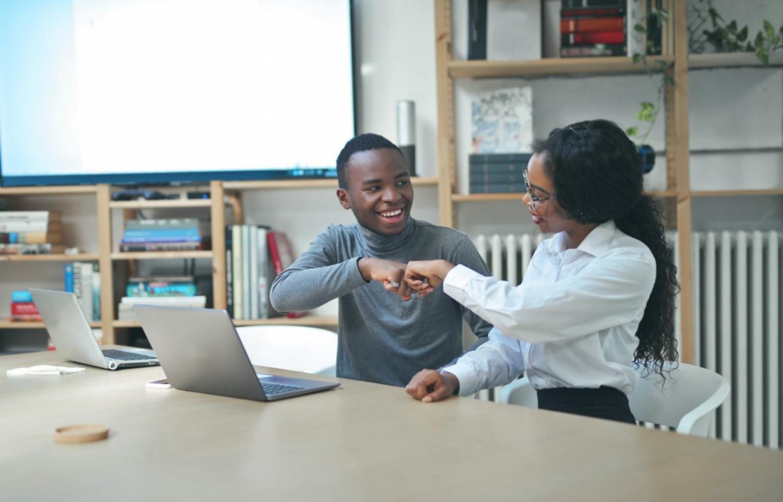 Remote learning workspace setup showing effective online education environment
